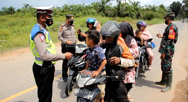 Kejar Target Vaksinasi Dosis ke II, Polsek Bangko Gelar Penyekatan 10 Jam per Hari